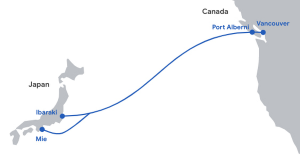 GOOGLE планирует подводный кабель TOPAZ, соединяющий Канаду и Азию картинка