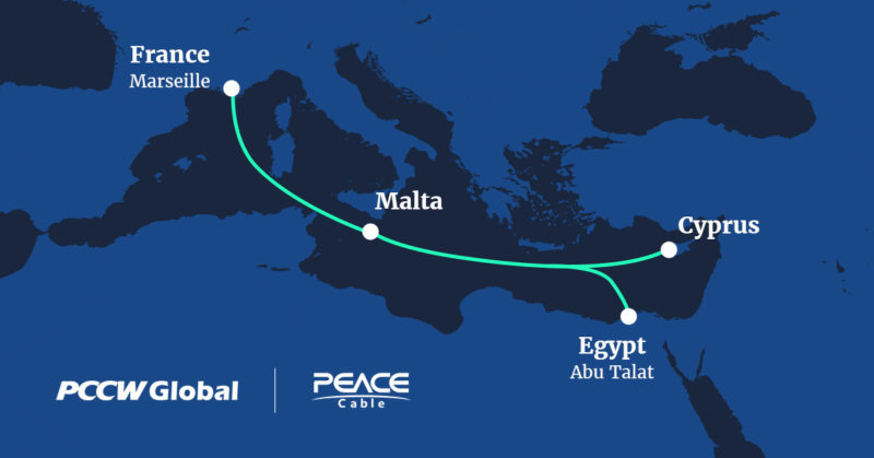 Секция подводного кабеля PEACE-MED в Средиземном море запущена в эксплуатацию картинка